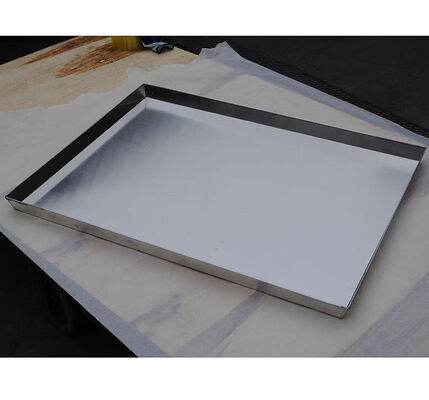 Stainless Steel Bread Baking Hand Welding Aluminum Baking Tray with Double Edge ,Oven Baking Sheet Pan