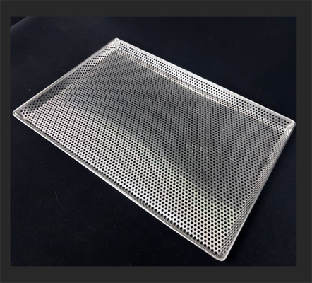 Baja tahan karat 304 Perforated Cooking Tray / Customized Commercial Baking Sheet