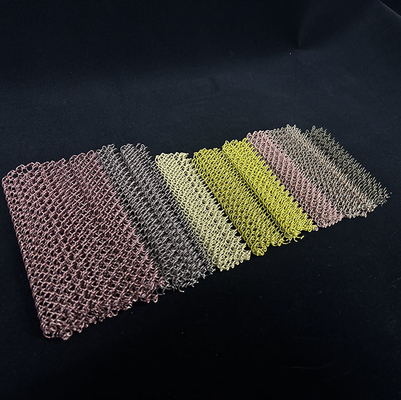 Warna Aluminium Rantai Link Wire Mesh Tirai Untuk Dekorasi