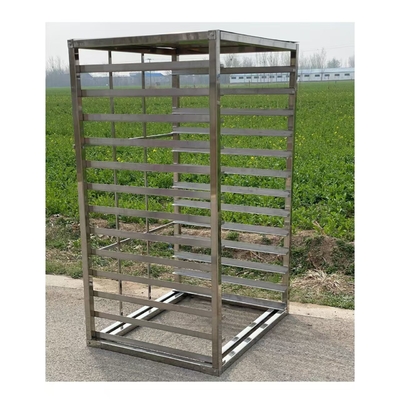 Bakery Roti Lipat Pendinginan Tray Rak Trolley 304 stainless steel
