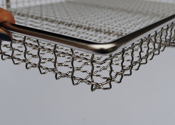 শীতল বা রান্না Ss Mesh Tray খাদ্য গ্রেড ওভেন ট্রে Mesh