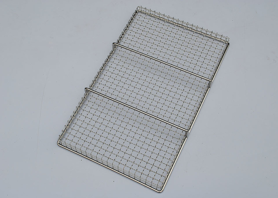2mm-10mm Ukuran Lubang Stainless Steel Mesh Tray Untuk Baking dan Pengeringan