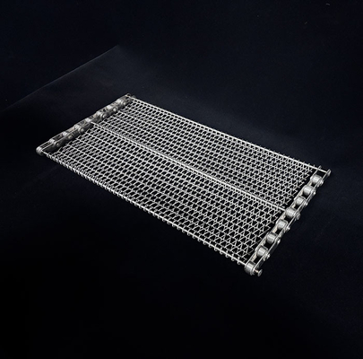 Tautan rantai stainless steel seimbang sabuk konveyor mesh untuk memasak beku
