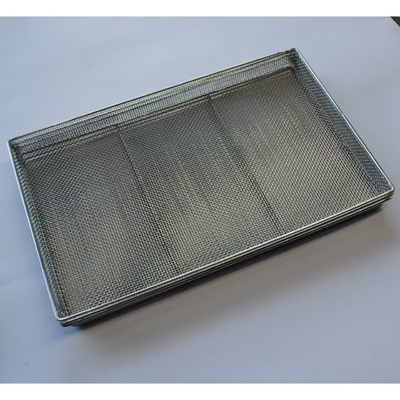 304 Stainless Steel Wire Mesh Baking Tray Pengeringan Pengeringan Dehidrasi Untuk Oven
