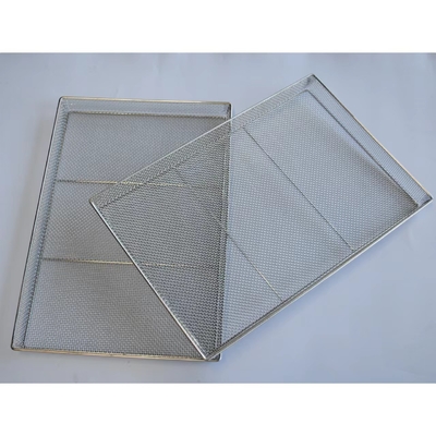 Disesuaikan Food Grade 40x60 304 Baking Mesh Tray Dibocorkan Untuk Pendinginan