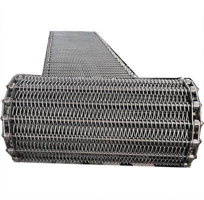 Makanan Memasak Pembekuan Pengeringan Rantai Dipimpin Conveyor Belt / Ss Conveyor Belt