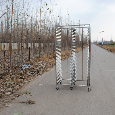 Tray Rack Stainless Steel Trolley Untuk Pengeringan Makanan 500 Pound Kapasitas