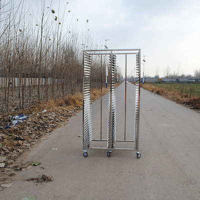 15Trays Trolley pendingin yang bisa dilepas untuk toko roti untuk pendingin trolley baja