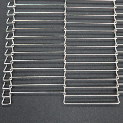 Metal Ladder Mesh Wire Conveyor Belt Untuk Baking Oven Pabrik Makanan