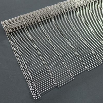Food Grade Ladder Wire Mesh Conveyor Belt Untuk Lapisan Coklat
