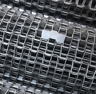 Garis konveyor kawat stainless steel mesh dengan rantai untuk cokelat