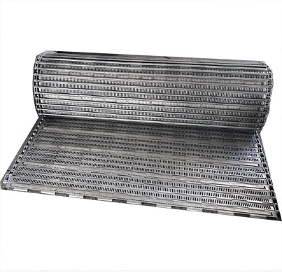Heavy Load Carbon Steel Metal Chain Plate Link Conveyor Belt Untuk Mencuci