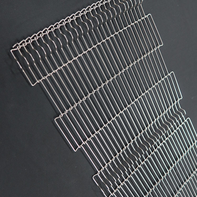 Flex Ladder Type Metal Mesh Conveyor Belt Untuk Rantai Sayuran Link Conveyor Belt