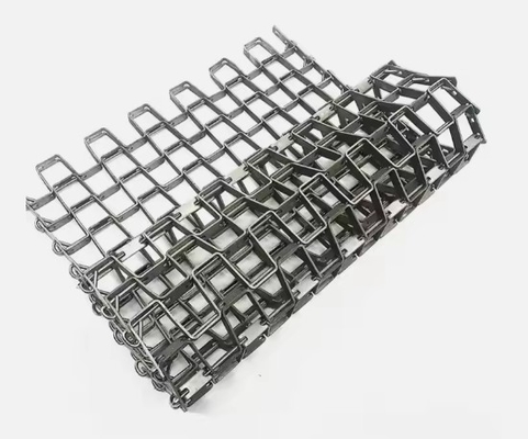 Great Wall Metal Conveyor Belt Mesh Dengan Horseshoe Square Hole Untuk Peralatan Pendingin
