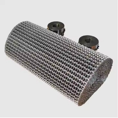 304 Stainless Steel Honeycomb Wire Mesh Belt Great Wall Mesh Belt Untuk Pendingin Obat-obatan