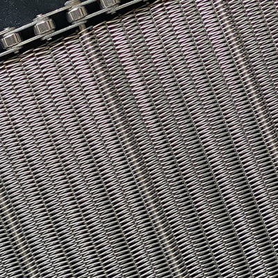 Jalur Produksi Lilin Metal Mesh Conveyor Belt / Ss Wire Mesh Conveyor
