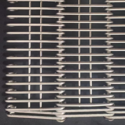 Stang baja tahan karat EyeLink Wire Mesh Conveyor Belts Untuk Industri Conveyor Cuci Makanan