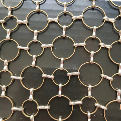 Ukuran yang dapat disesuaikan Bernafas Dekoratif Metal Mesh Alloy Aluminium