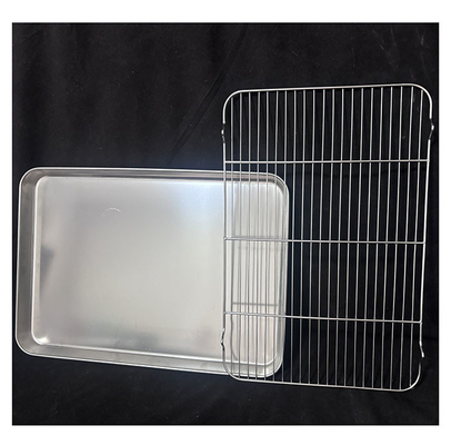 Peralatan Dapur Rantai pendingin stainless steel Rak untuk baking Wire Mesh Tray