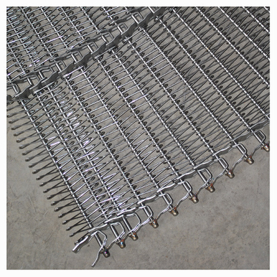 Chain Link Stainless Steel Wire Mesh Spiral Metal Conveyor Belt Untuk Freezer