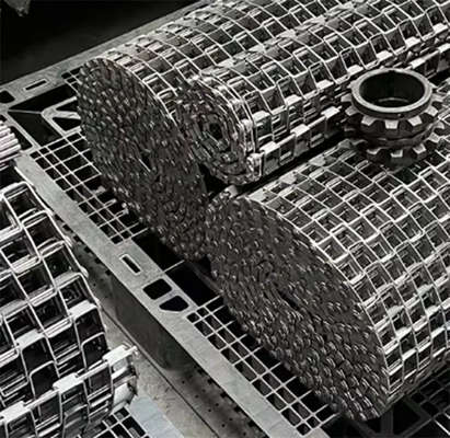 50kg 100kg sabuk konveyor honeycomb untuk pendinginan dan pembekuan makanan