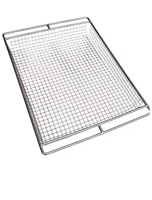 Customized stainless steel Mesh Basket Freeze Meat Pan Perforated Baking Tray