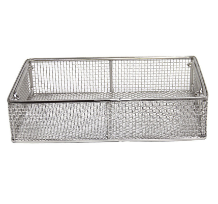 304 316 316L Stainless Steel Wire Mesh Trays Untuk Pembersihan Medis Filter Box