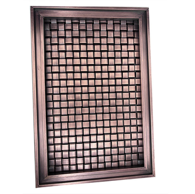 Flat Crimped Wire Grille Diamond Wire Mesh Weave Mesh Dekorasi lift