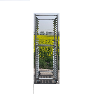 Aluminium stainless steel baking tray rak Trolley bakery komersial pendingin rak