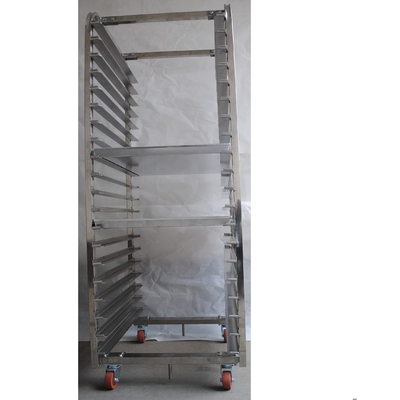 316 Baja tahan karat baking trolley Peralatan dapur bergerak cooler bakery Untuk oven