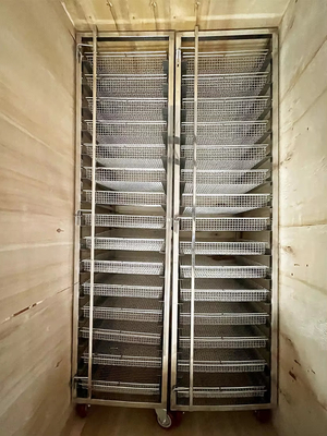 15 Lapisan stainless steel bakery Tray Rack Trolley Untuk memasak bakery oven