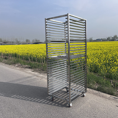 500 pound Stainless Steel Tray Trolley untuk baking dan pengeringan, pendingin Trolley untuk bakery