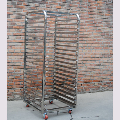 600 * 800mm stainless steel bakery tray trolley untuk baking roti kue di oven