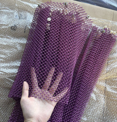 Customized Double Hook Chain Link Decorative Mesh Fireproof Metal Mesh Curtain