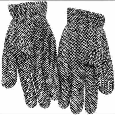 316L Stainless Steel Gloves for Butchers Chainmail Design for Protection Welded Mesh Technique Wire Material Processed Welding
